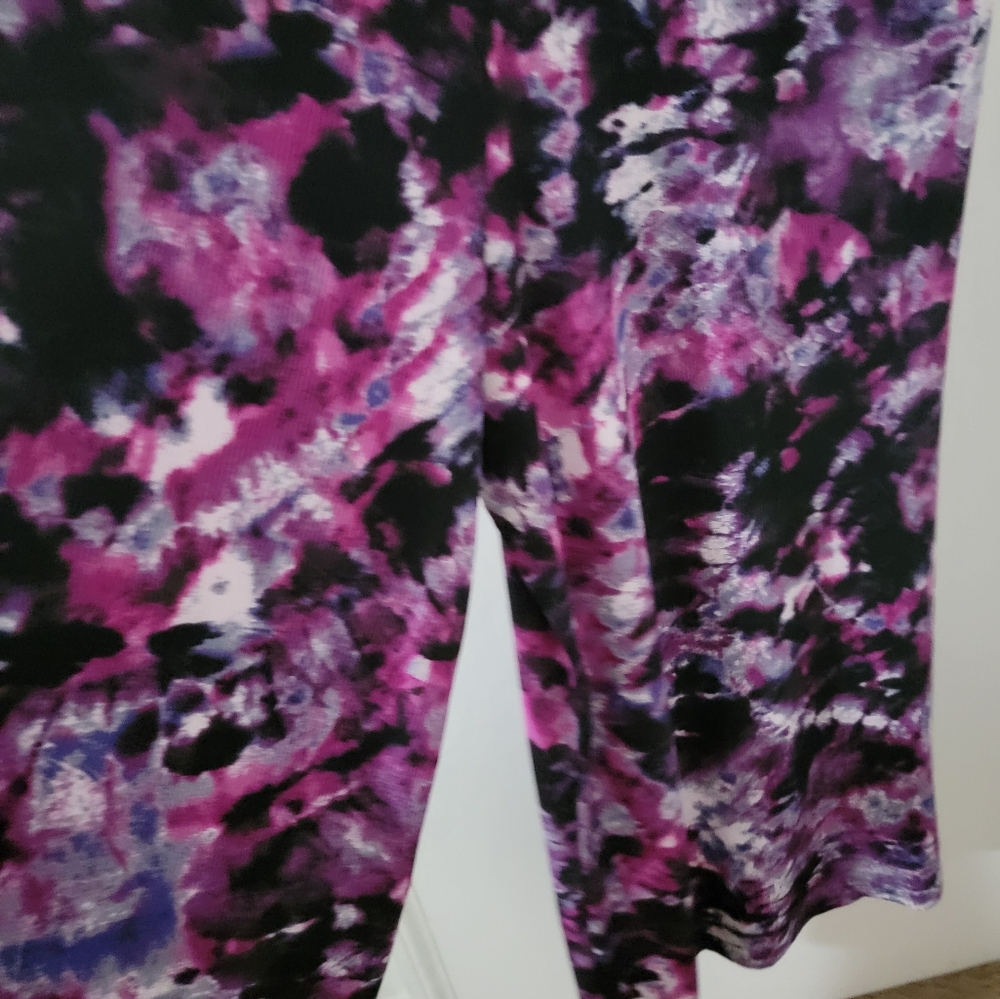 Plus Size Tie Dyed Ribbed Jumpsuit - Picture 3 of 4